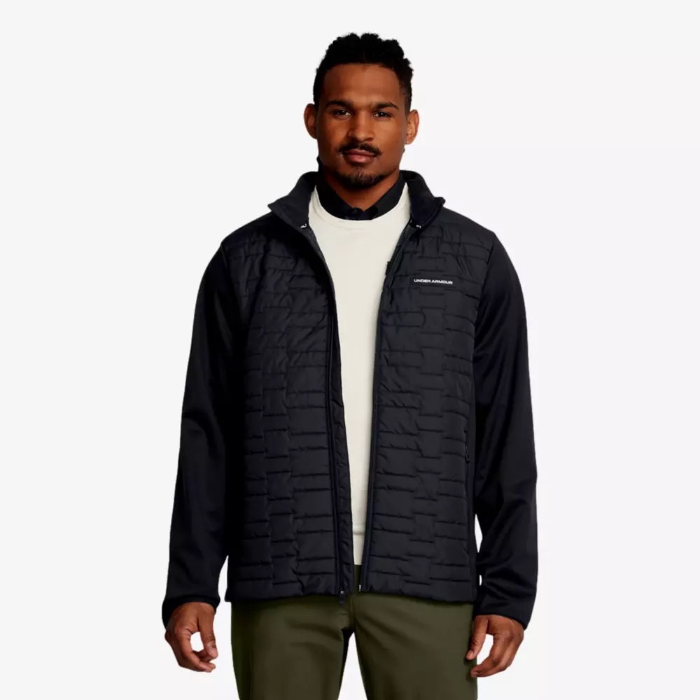 Under Armour Men’s Drive Pro PGA Tour Golf Black Quilted Insulated Jacket SZ LG
